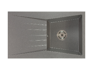Kuhinjski sudoper Ragod (siva) (sa 2 otvora za bateriju) (L)