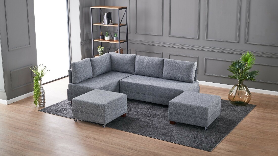 Sofa na razvlačenje Flay (siva) (L)