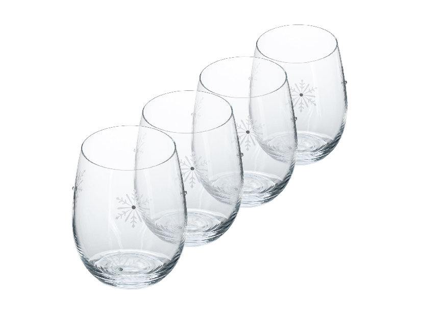 Set 4 čaša sa kristalima 530ml Snouflek