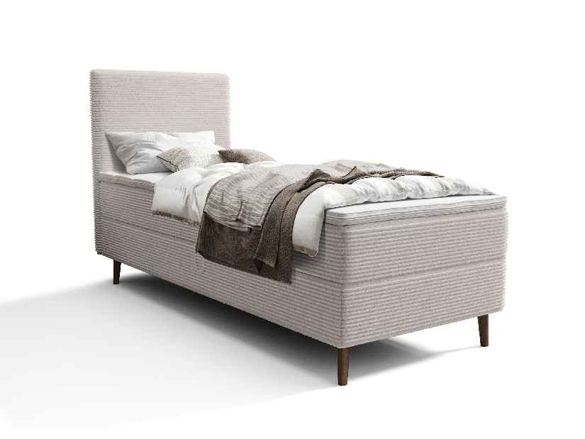 Jednostruki krevet 90 cm Napoli Comfort (bijela) (s podnicom, bez prostora za odlaganje)
