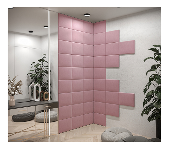 Tapeciran panel Cubic 40x30 cm (ružičasta)