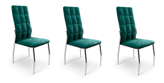 Blagovaonska stolica (3 kom.) Bellesa (tamno zelena) *rasprodaja