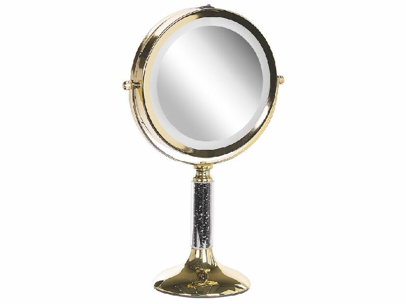 Kozmetičko ogledalo Brita (zlatna) (s LED rasvjetom)