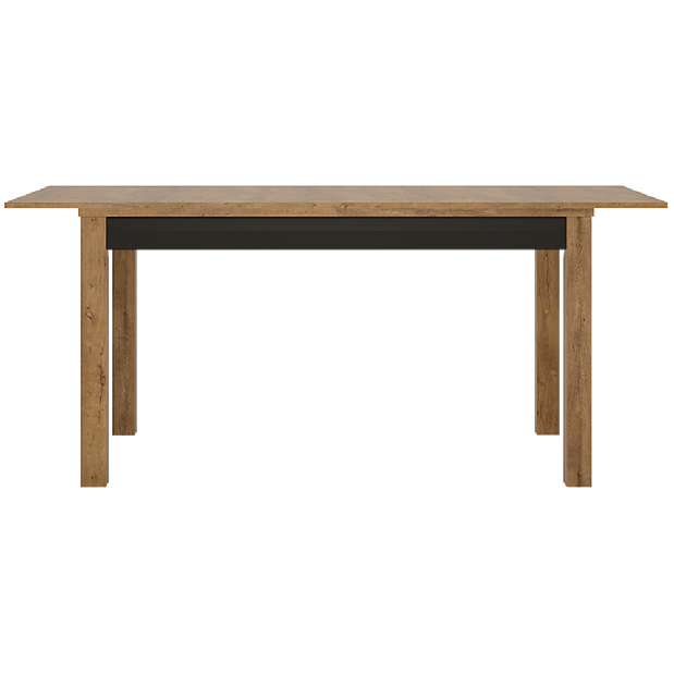 Blagovaonski stol Lacetta HAVT02 (hrast lefkas s tamni + crna) (za 6 do 8 osoba)