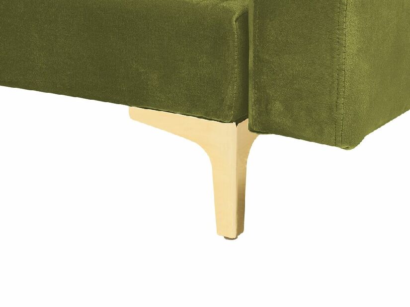 Kutna garnitura za sjedenje s tabureom Aberde (zelena) (L)