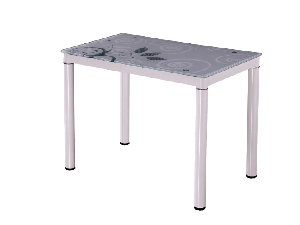 Blagovaonski stol 100 cm Damion (bijela + bijela) (za 4 osobe)