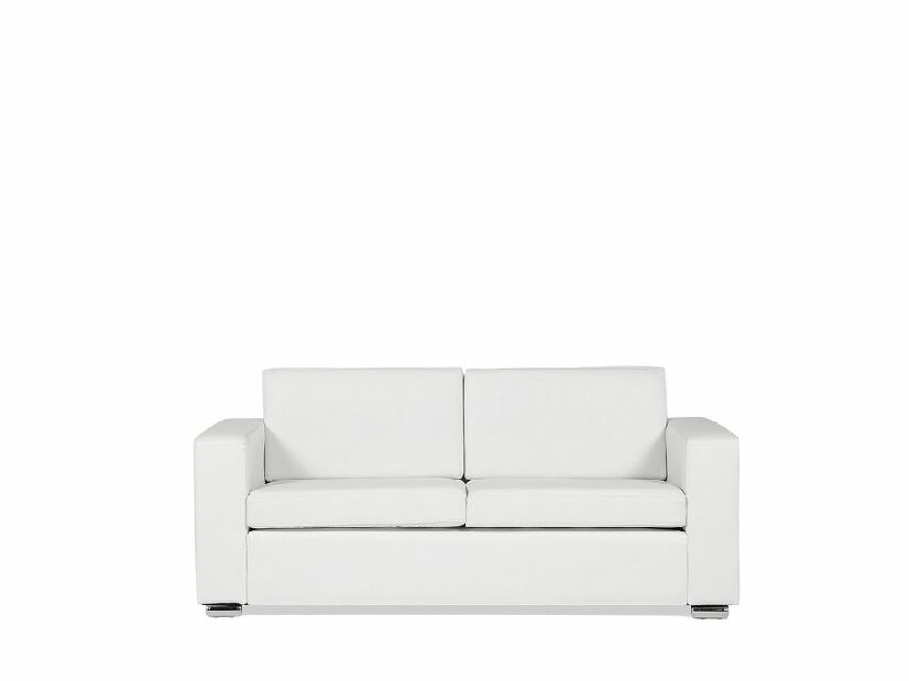 Kožna sofa trosjed Heinola (bijela)