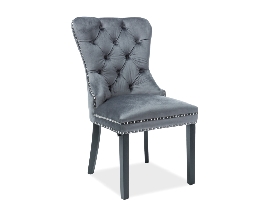 Blagovaonska stolica Aurore Velvet (siva) *outlet moguća oštećenja