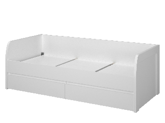 Jednostruki krevet 90 cm Ethan (bijela) (s podnicom)