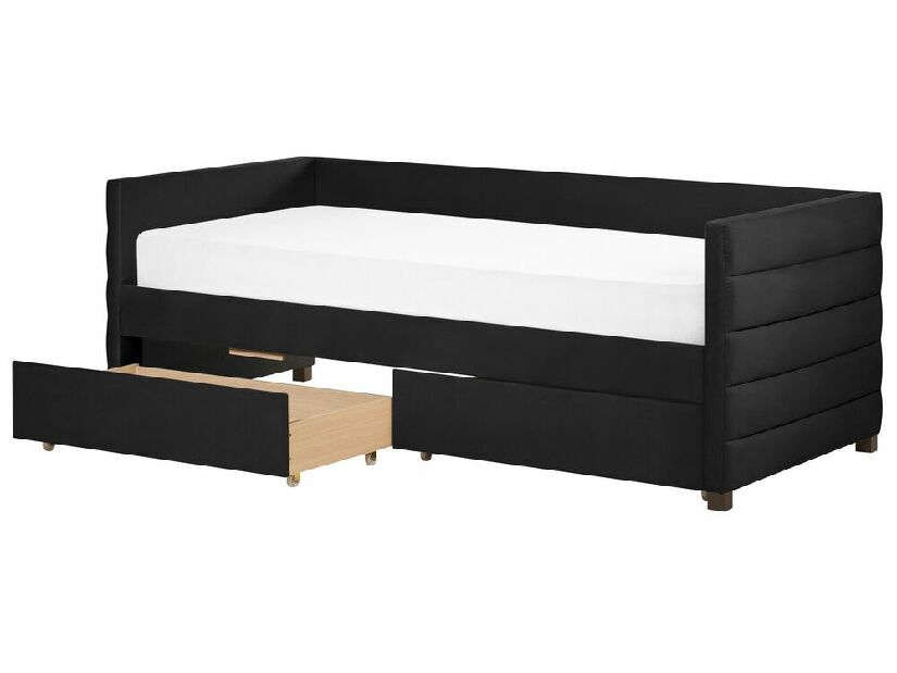 Jednostruki krevet 200 x 90 cm Marza (crna)