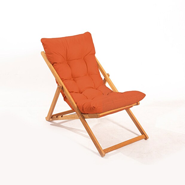 Vrtna stolica Myla (narančasta + prirodna)