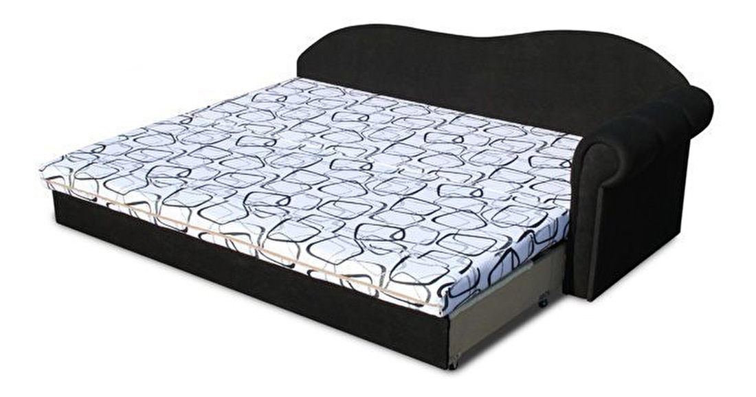 Jednostruki krevet (kauč) 70 cm Lane II (crna 39 + Dodo 1026) (D)