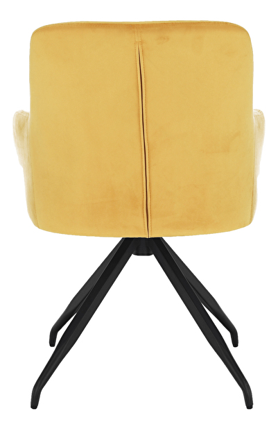 Dizajnerska okretna fotelja Vavien (boja senfa)