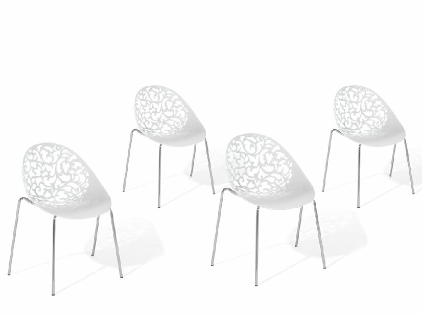 Set blagovaonskih stolica 4 kom. Mumbwa (bijela)