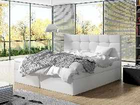 Kontinentalni krevet 160 cm Cinara (ekokoža soft 017 (bijela))