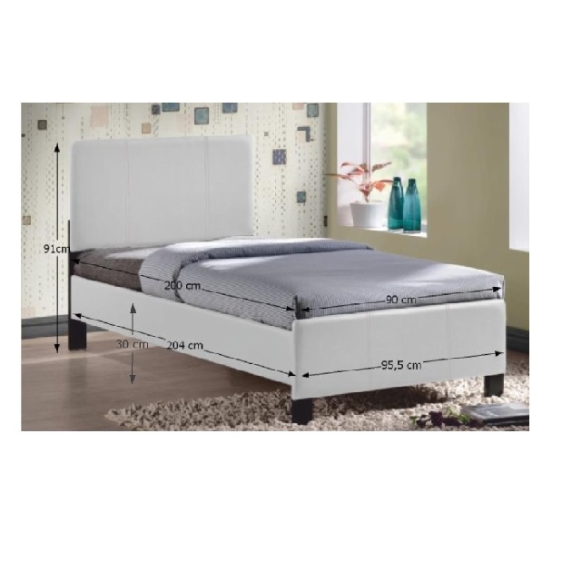 Jednostruki krevet 90 cm Coson (bijela) (s podnicom) *rasprodaja