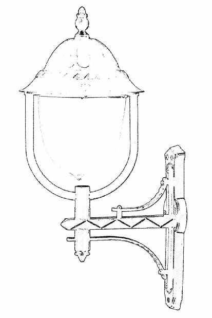 Vanjska zidna svjetiljka Izak (crna)