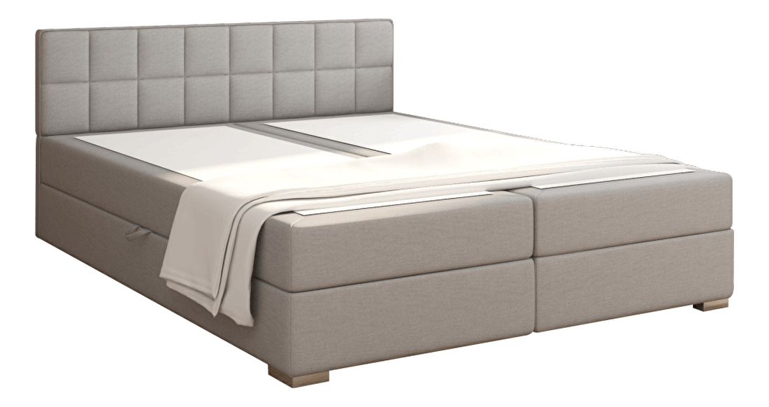 Bračni krevet Boxspring 180 cm Ferrati (svijetlo siva) *rasprodaja