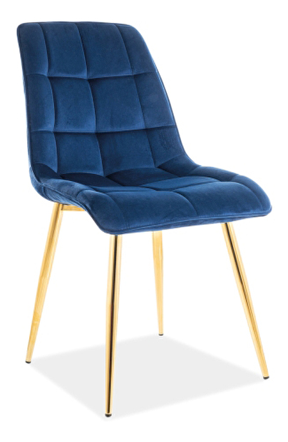 Blagovaonska stolica Charlie (plava + zlatna)