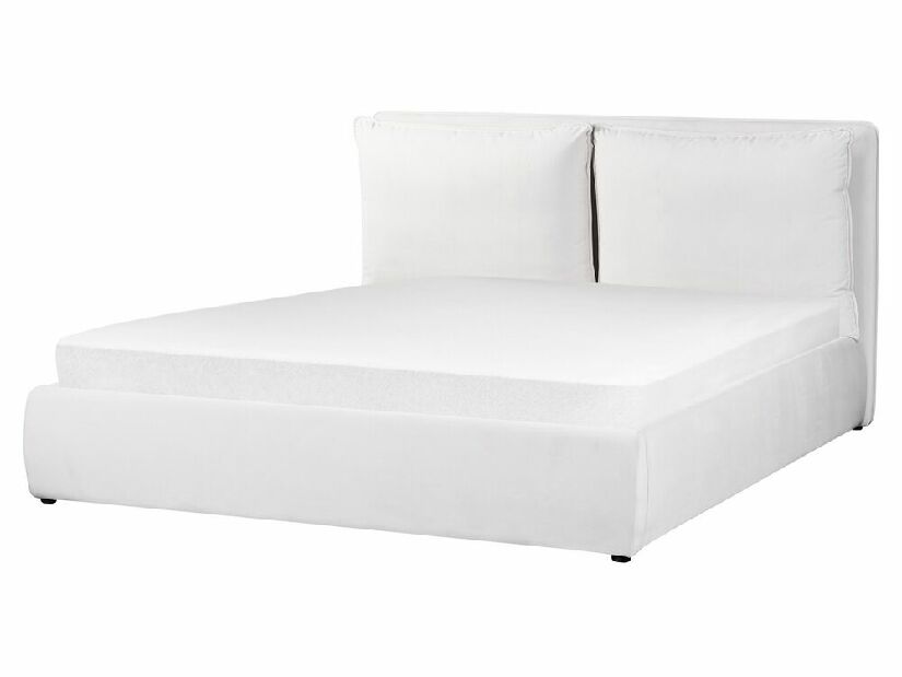 Bračni krevet 160 cm Berit (bijela) (s podnicom) (s prostorom za odlaganje)