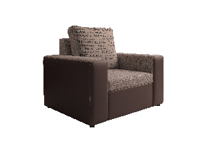 Fotelja Lavenda (svjetlosmeđa + smeđa) 