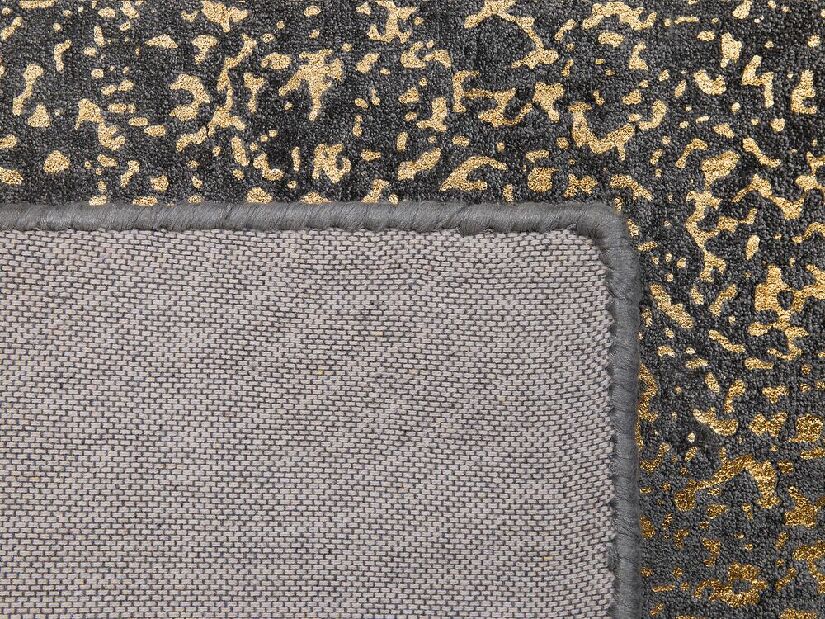 Tepih 140x200 cm ELSE (tkanina) (siva + zlatna)
