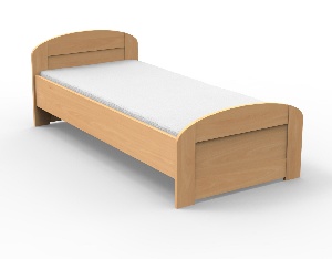 Jednostruki krevet 100 cm Petronila okruglo uzglavlje (masiv)