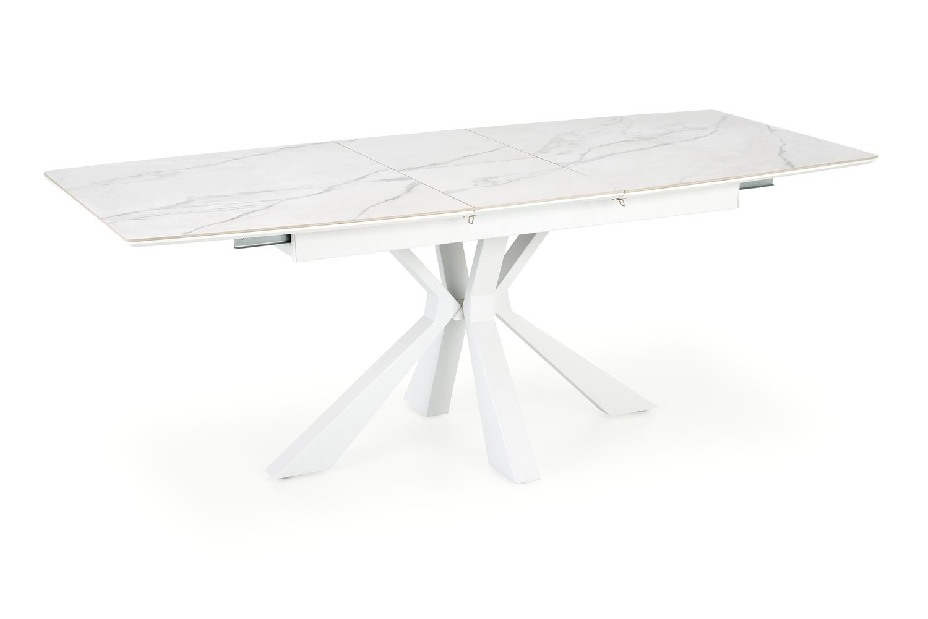 Blagovaonski stol Vindall (mramor + bijela)