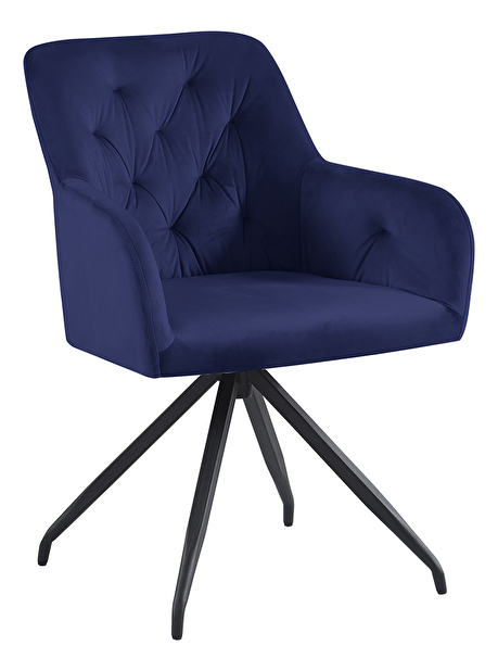 Dizajnerska okretna fotelja Vavien (plava)