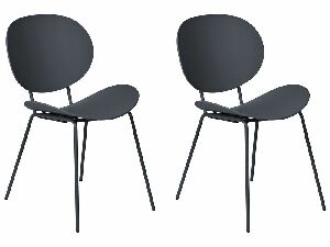 Set blagovaonskih stolica (2 kom.) Sarrah (crna) 