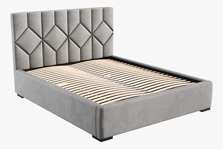 Tapeciran krevet 160x200 cm Veggie (sivo-smeđa)
