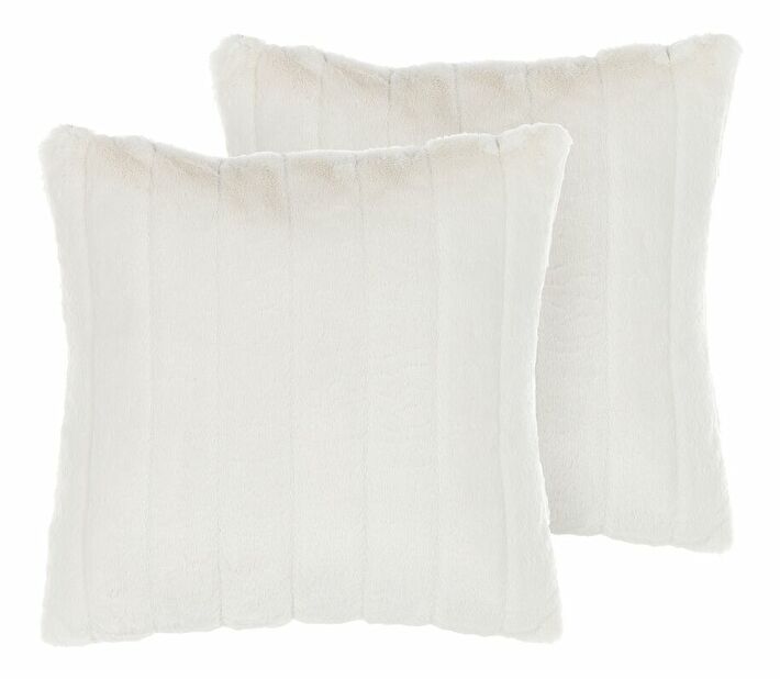 Set 2 ukrasna jastuka 45 x 45 cm Pumlla (bijela)