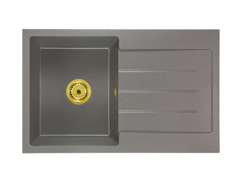 Kuhinjski sudoper Ruxom (siva) (sa 2 otvora za bateriju) (D)