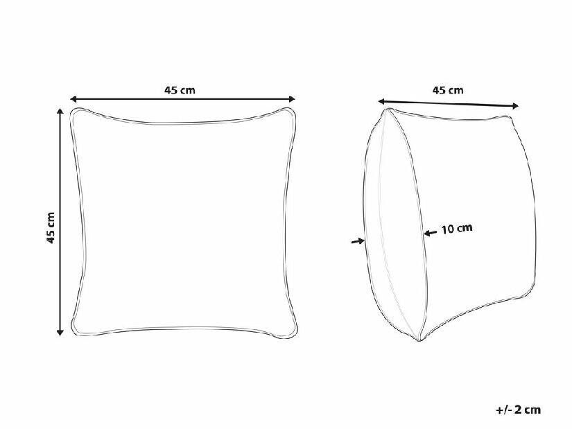 Jastuk za sjedenje 70 x 70 x 15 cm Joa (bež)