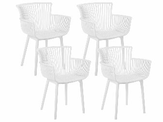 Set blagovaonskih stolica (4 kom.) Pexeso (bijela)