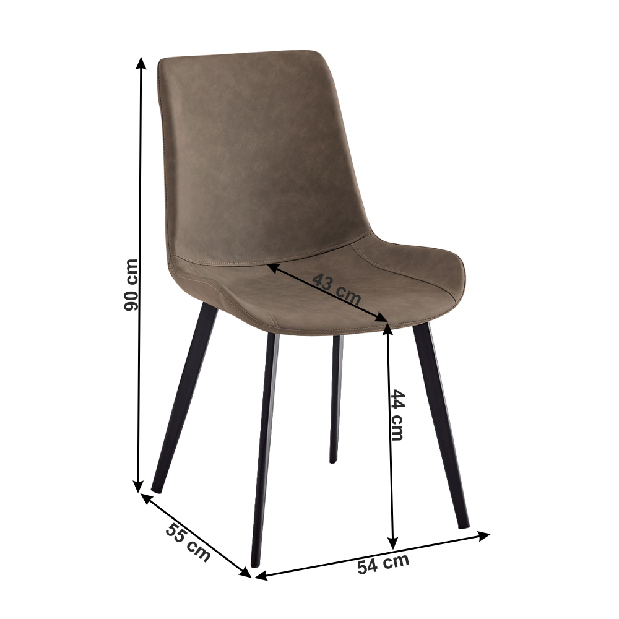 Blagovaonska stolica Nico (smeđa)