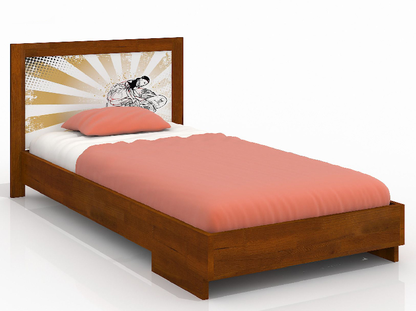Jednostruki krevet 120 cm Stjernen (borovina) (s podnicom)