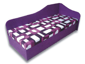 Jednostruki krevet (ležaj) 80 cm Lady 87 (Ljubičasta 49 + Gusto 10) (D)  