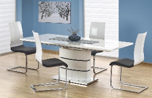 Blagovaonski stol Nora (bijela) (za 6 do 8 osoba)