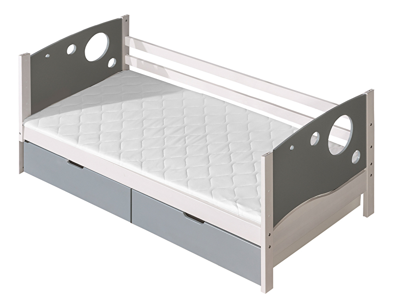 Jednostruki krevet 80 cm Kolin (S podnicom i prostorom za odlaganje) 