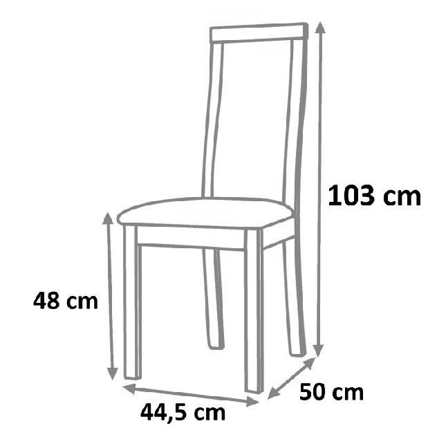 Blagovaonska stolica Dezi (bukva merlot) 
