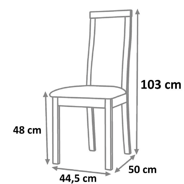 Blagovaonska stolica Dezi (orah)*rasprodaja