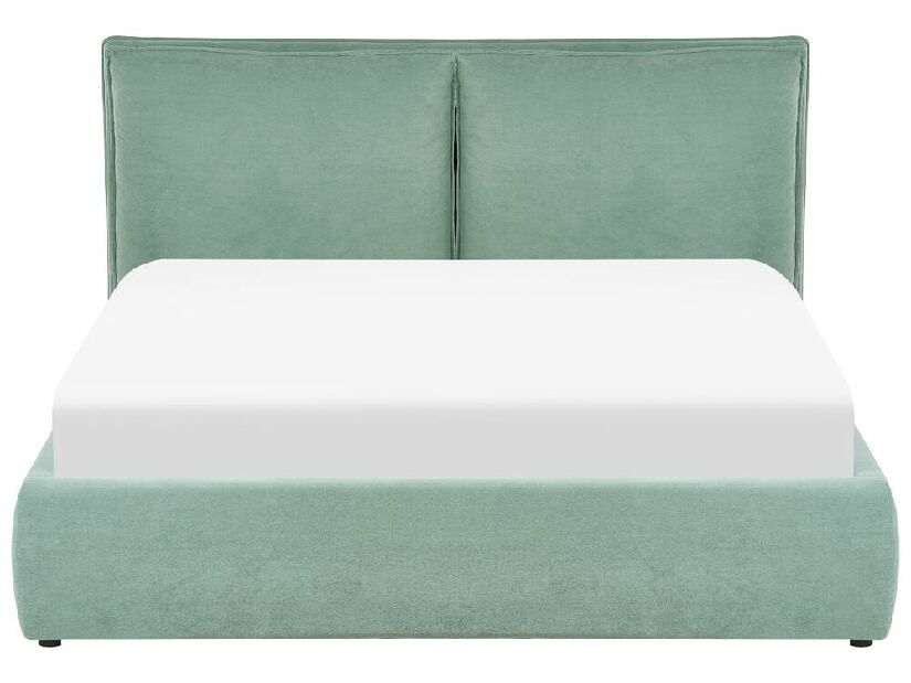 Bračni krevet 160 cm Berit (zelena) (s podnicom) (s prostorom za odlaganje)
