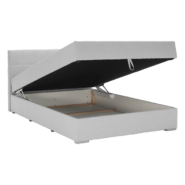 Jednostruki krevet Boxspring 120 cm Ferrati (siva + smeđa)