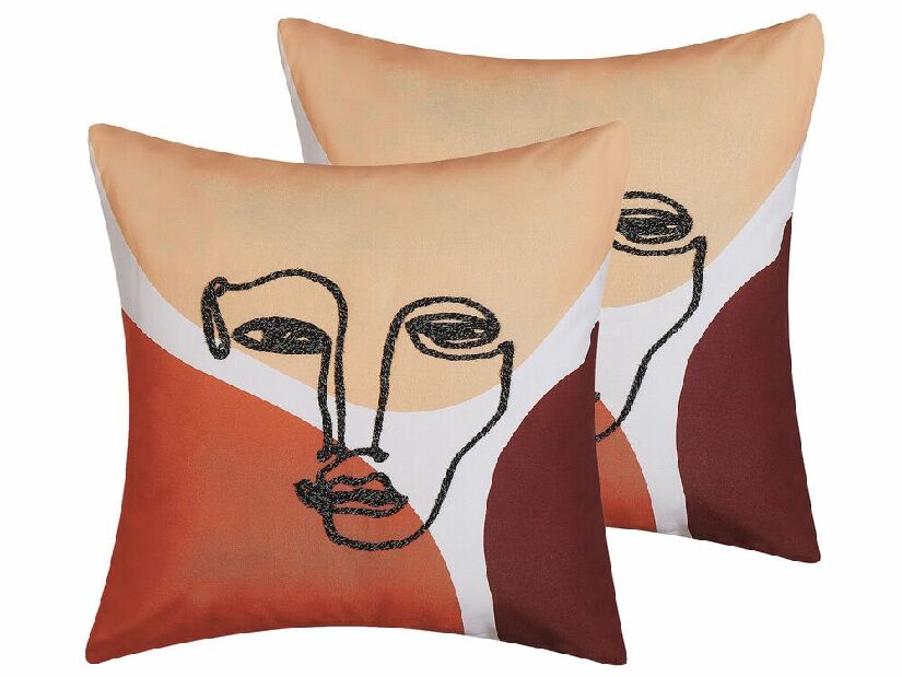 Set 2 ukrasna jastuka 45 x 45 cm Rudke (više boja)