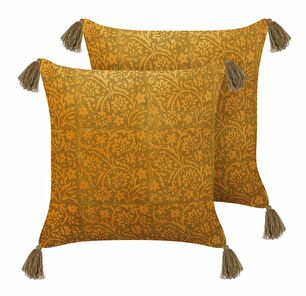 Set 2 ukrasna jastuka 45 x 45 cm Rheumy (žuta)