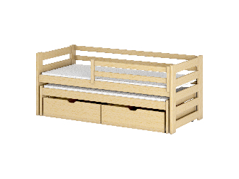 Dječji krevet 90 x 190 cm Keith (s podnicom i prostorom za odlaganje) (borovina)