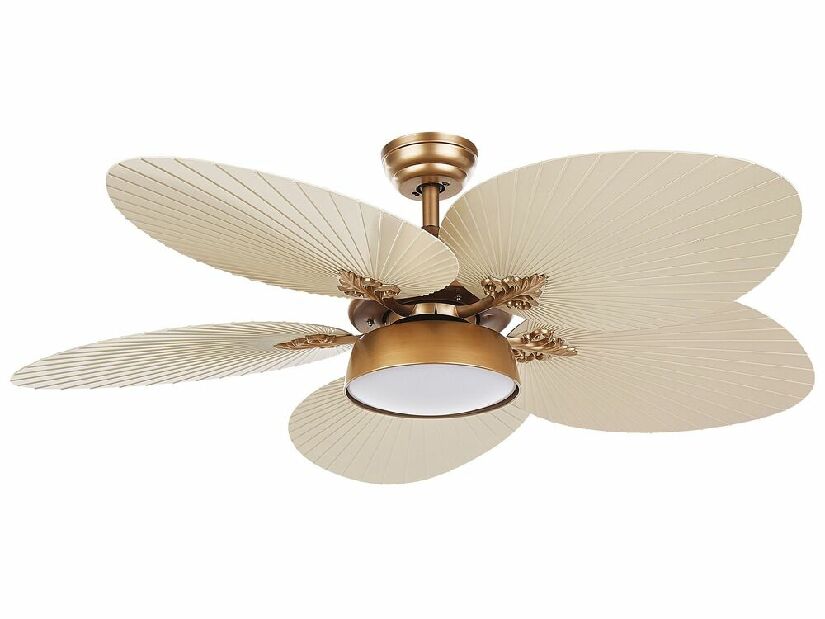 Stropni ventilator sa svjetlom Baleria (zlatna)
