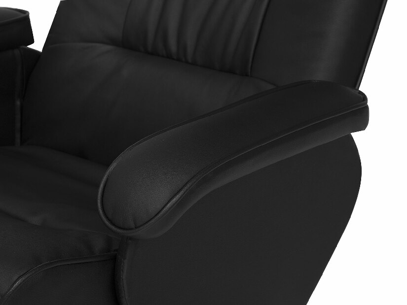 Masažna fotelja REALP (umjetna koža) (crna)