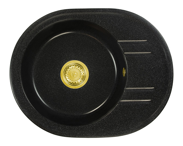 Kuhinjski sudoper Baltera (crna) (s 1 otvorom za bateriju)